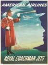 VARIOUS DESIGNERS. AMERICAN AIRLINES & KLM. Group of 7 posters. Sizes vary.